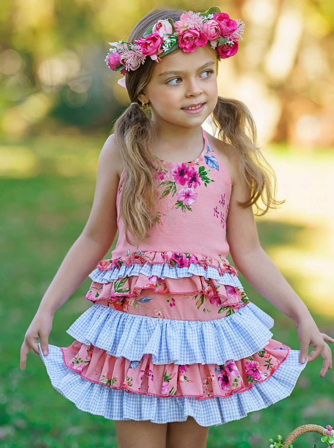 Always Better Together Ruffled Halter Skirt Set - Image 2