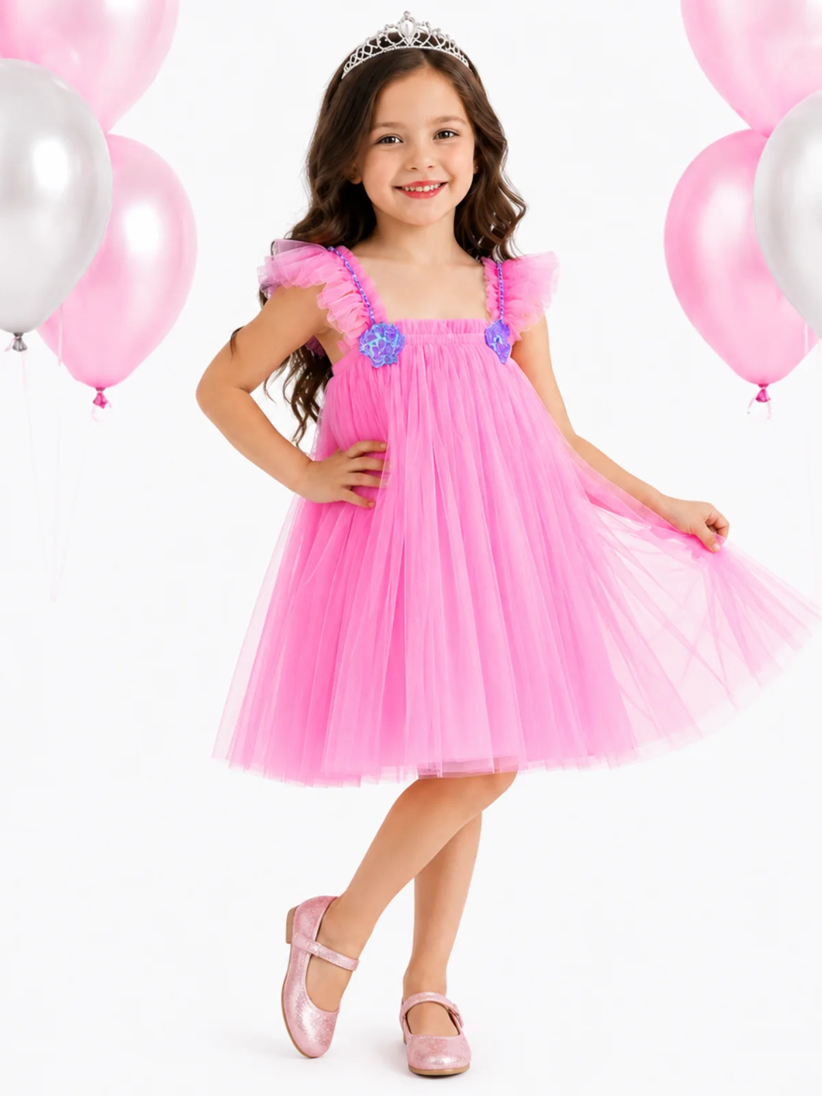 Birthday Bliss Blush Tulle Party Dress