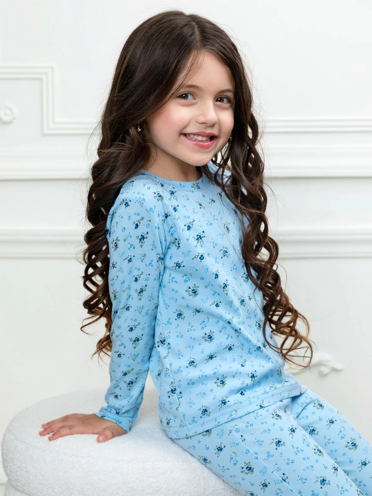 Bluebell Bliss Floral Flare Pant Set - Image 3