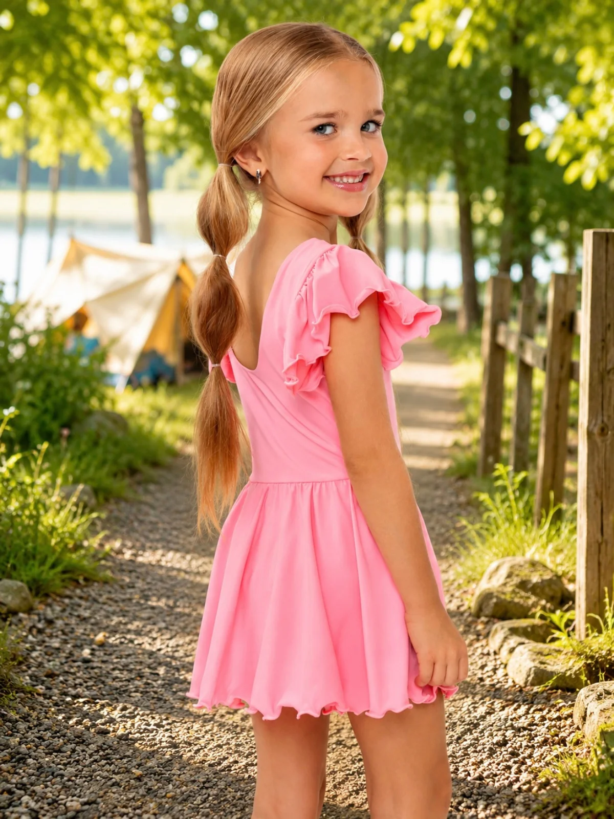 Blush Twirl Active Dress