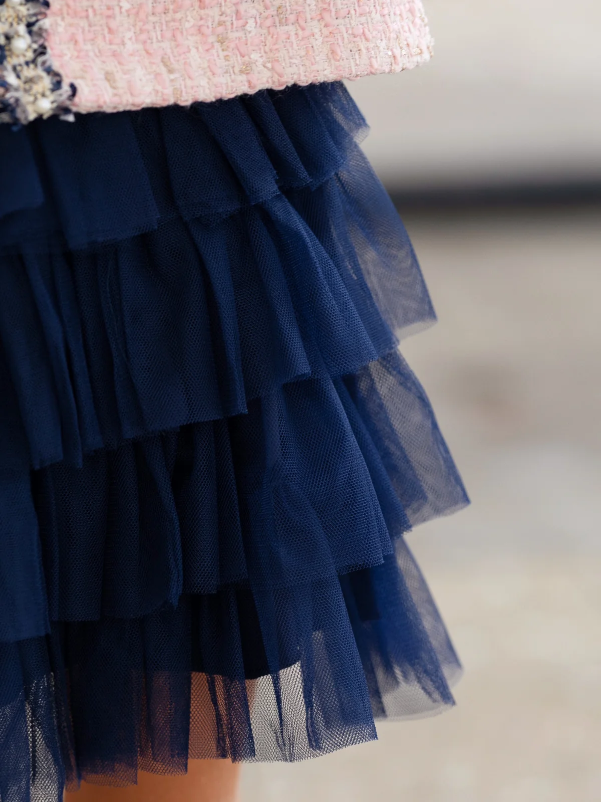 Bow Bliss Tweed Jacket and Tulle Skirt Set - Image 7