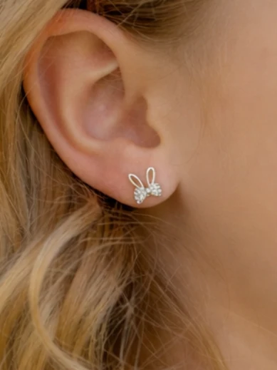 Bunny Stud Easter Earrings - Image 2