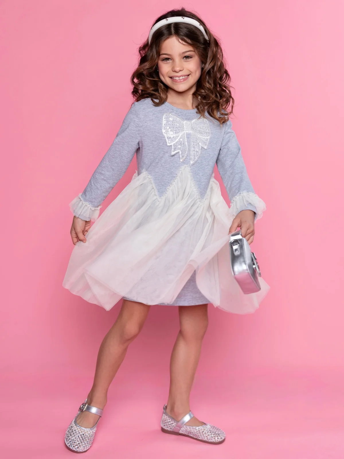 Charming Bow Tulle Twirl Dress - Image 8