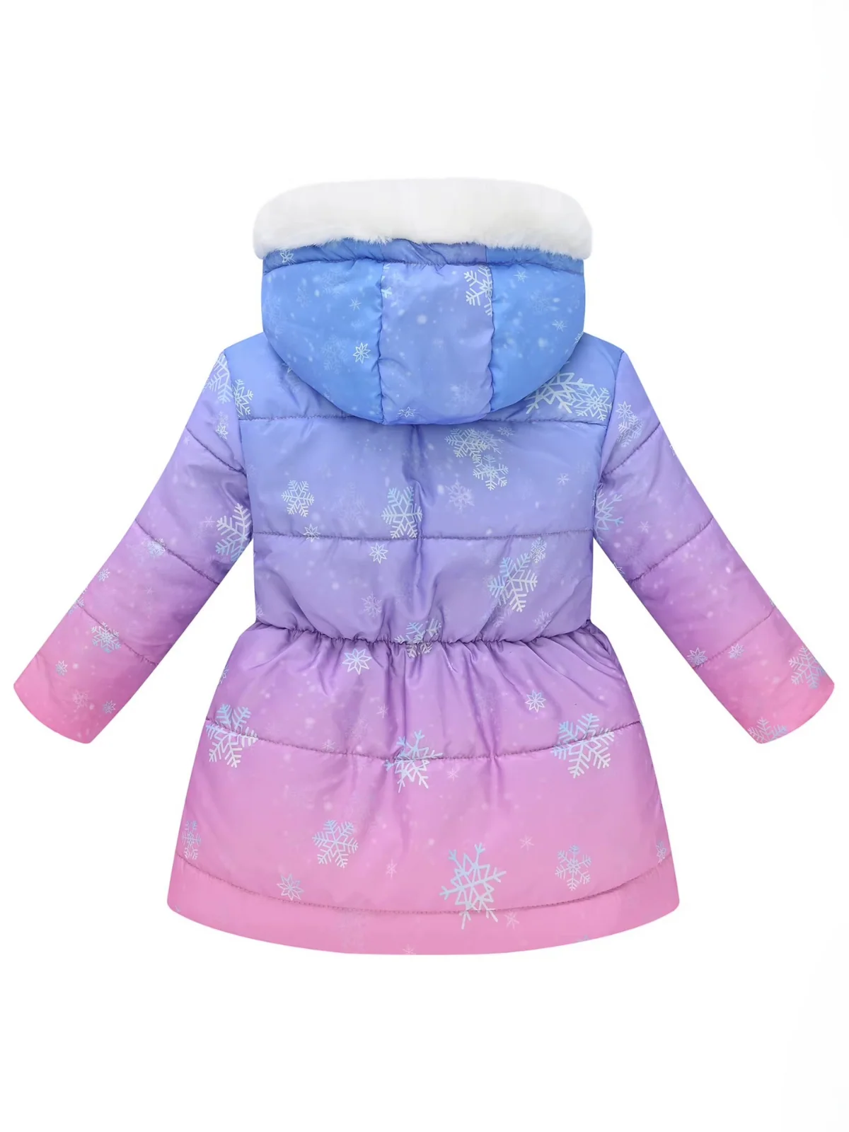 Snowflake Charm Quilted Puffer Coat - Image 3