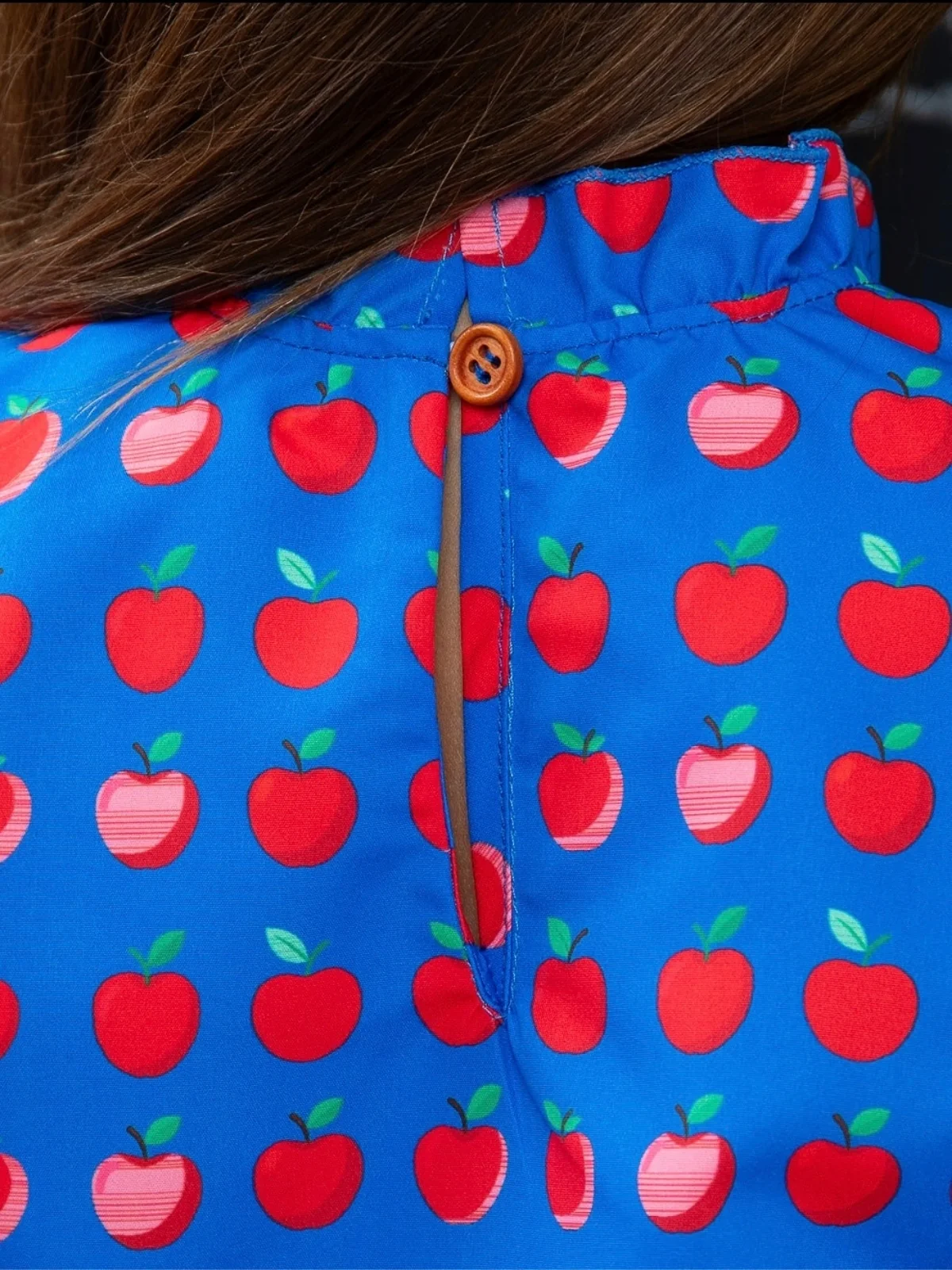 Classic Charm Apple Dot Flutter Top and Skirt Set - Image 3