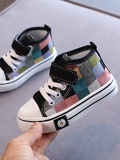 Color Blocks Canvas Sneakers by Liv and Mia - Image 2