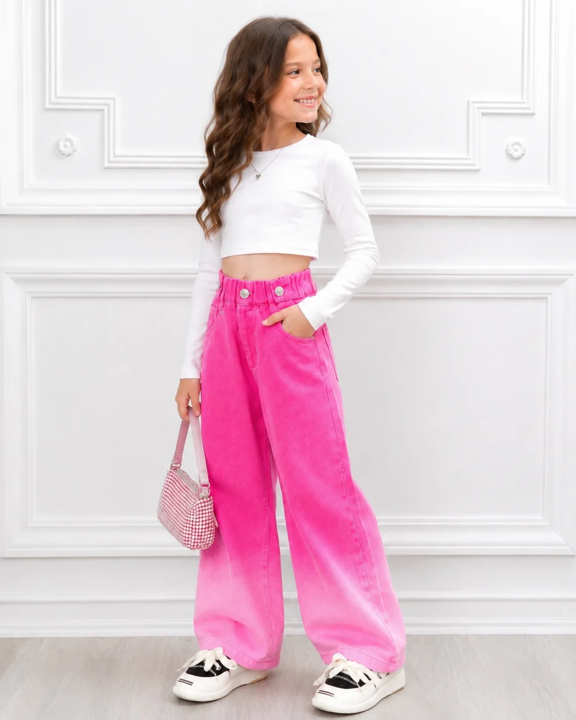 Color Me Cutie Ombre Wide Leg Jeans - Image 3