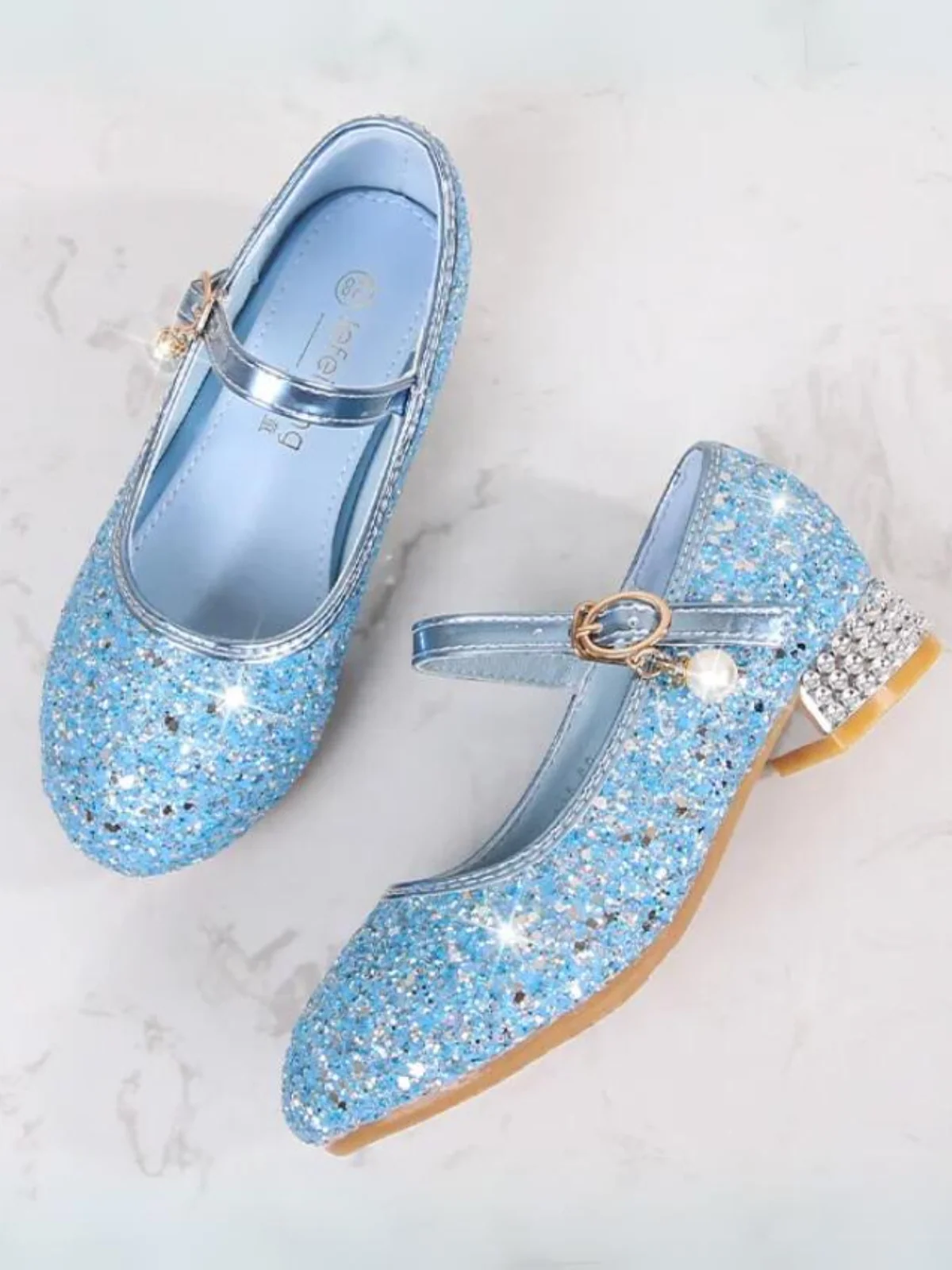 Fairytale Footwear Sequin Mary Jane Heels By Liv and Mia - Image 7