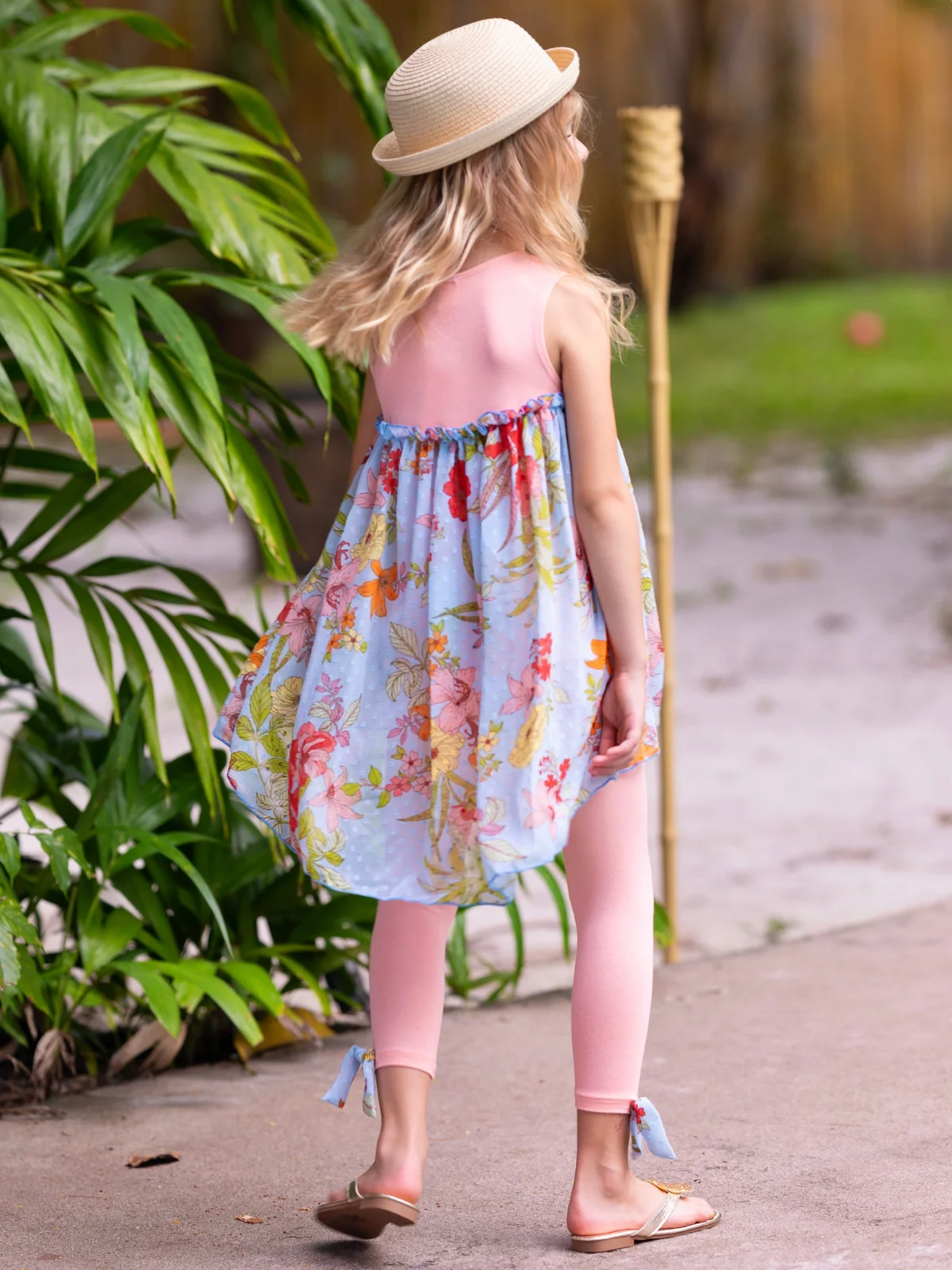 Coral Garden Hi-Lo Tunic and Legging Set - Image 3