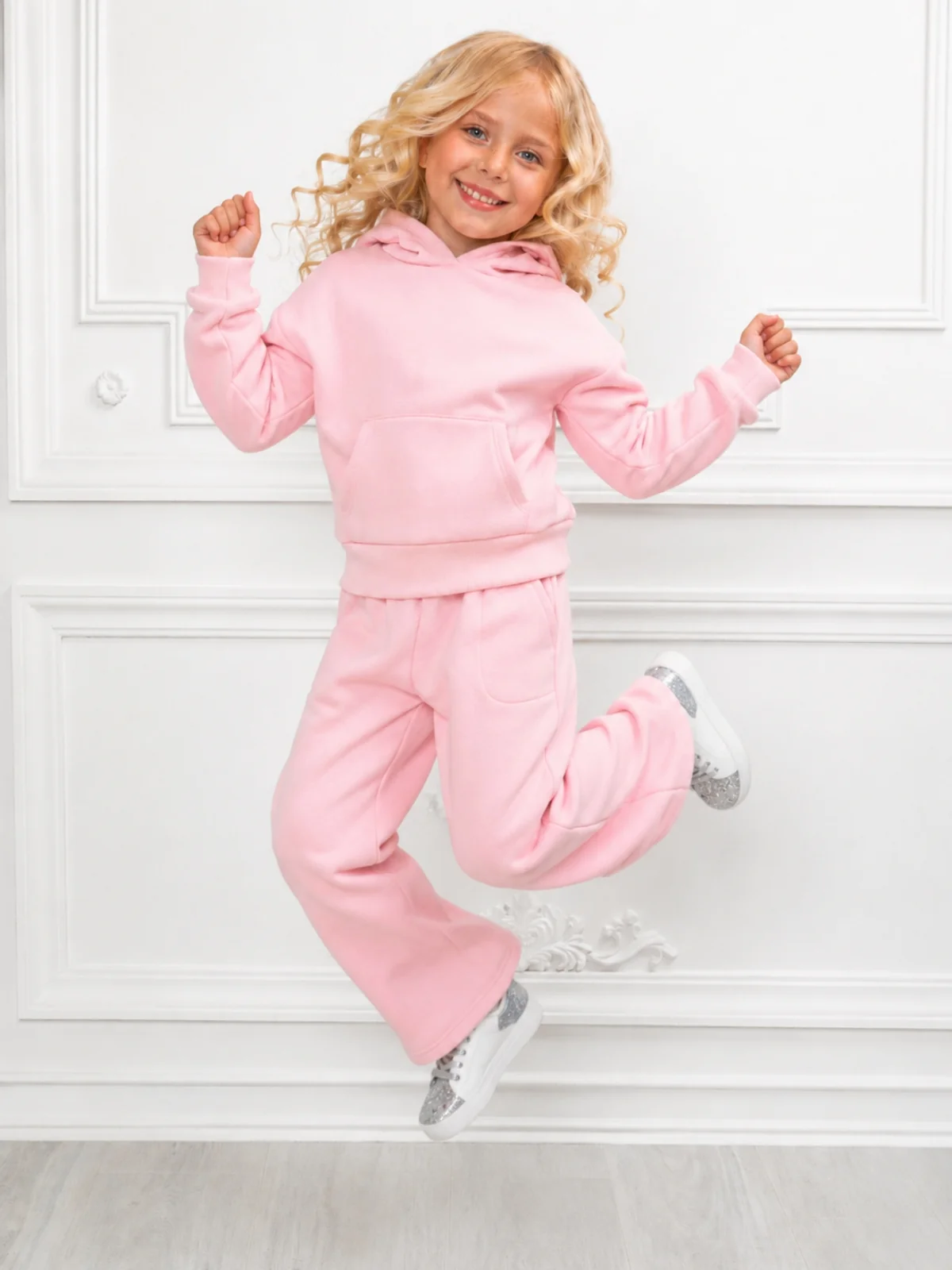 Essential Cozy Fleece Hoodie & Wide-Leg Sweatpant Set - Image 9