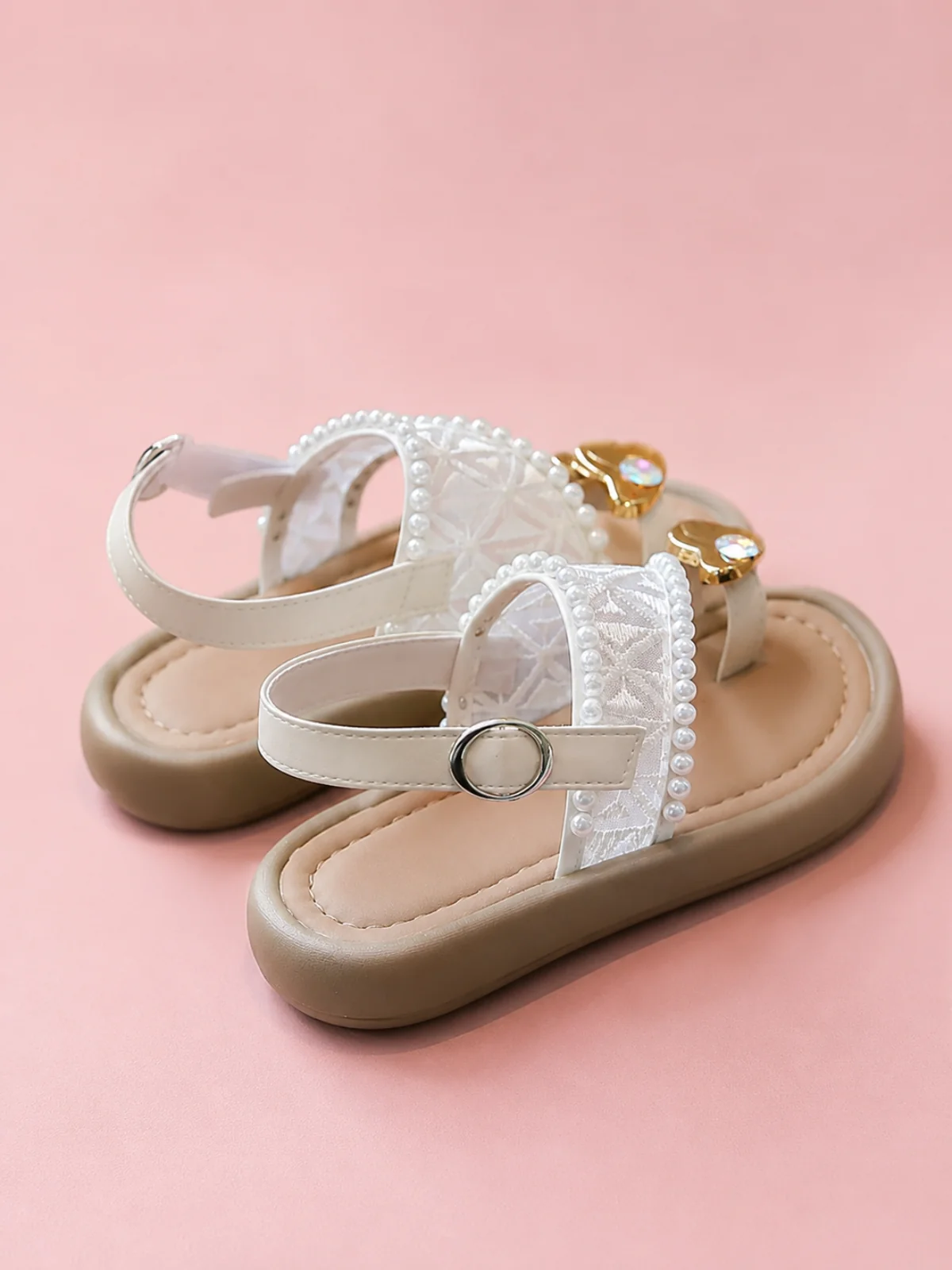Elegant Summer Pearl Sandals