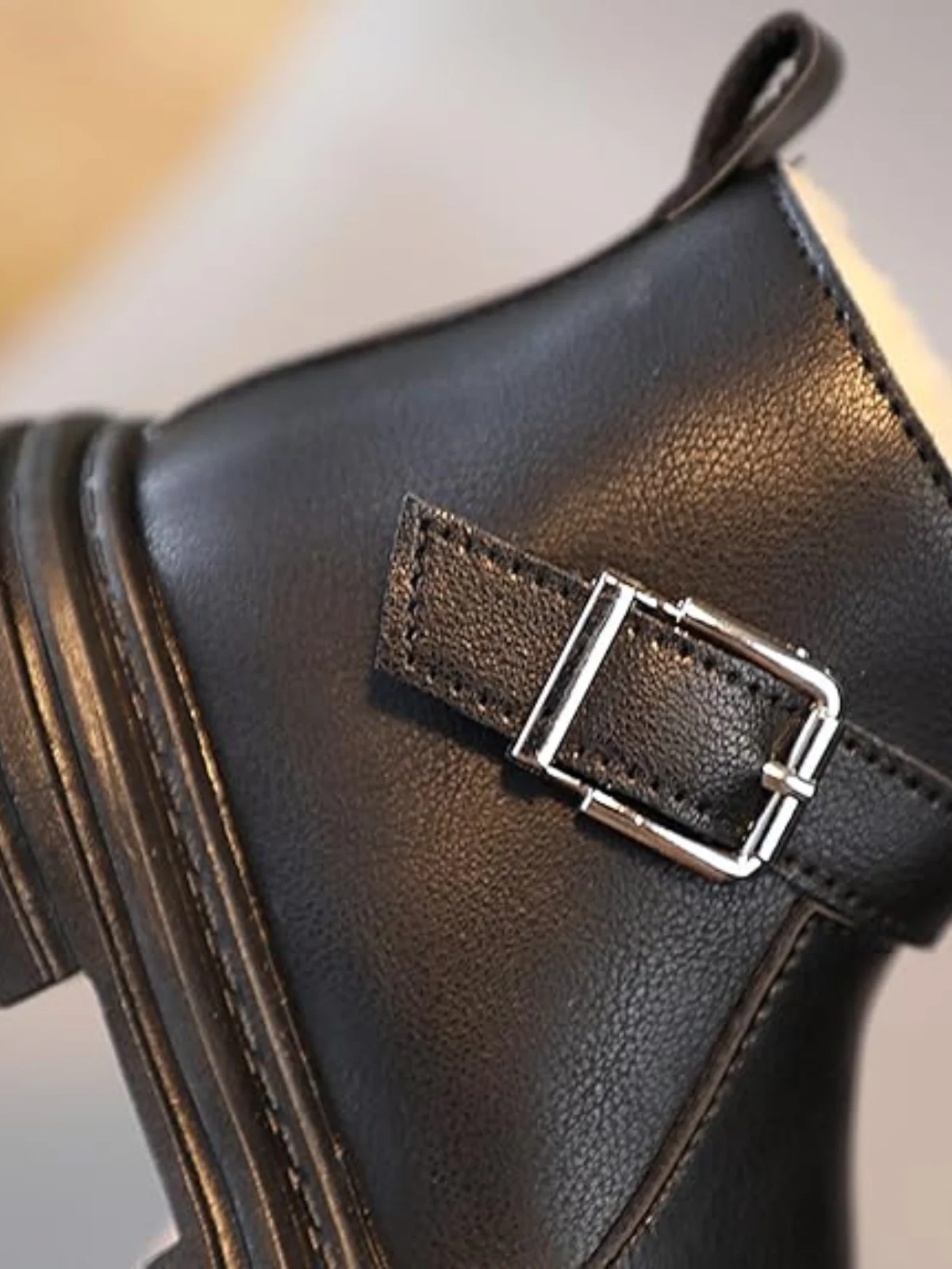 Pamper Her Toes Fur-Lined Buckle Boots By Liv and Mia - Image 6