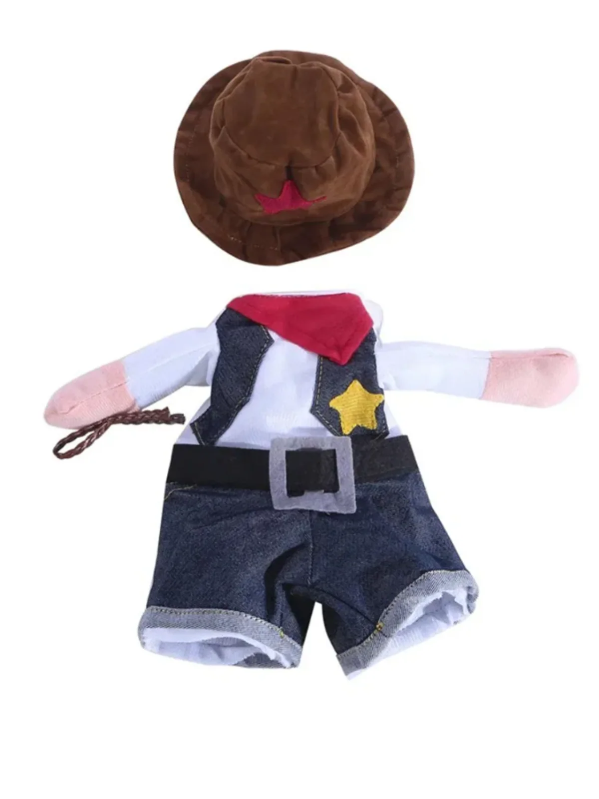 Dog Funny Cowboy Halloween Costume for Dogs and Cats - Image 4