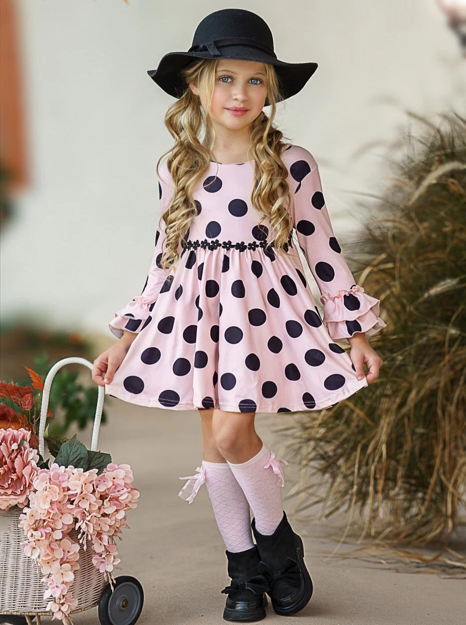 Playful Polka Dots Ruffled Dress - Image 2