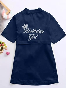 Girls Birthday Girl" Satin Robe - Image 5