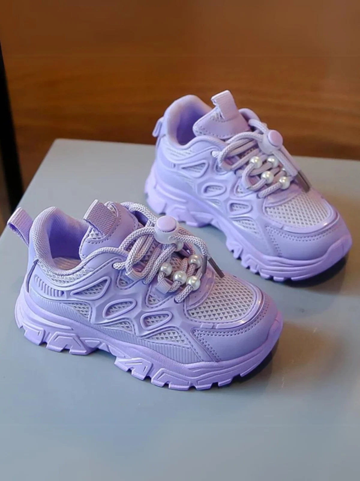 Girls Lightweight Mesh Running Sneakers - Comfort and Style By Liv and Mia - Image 4