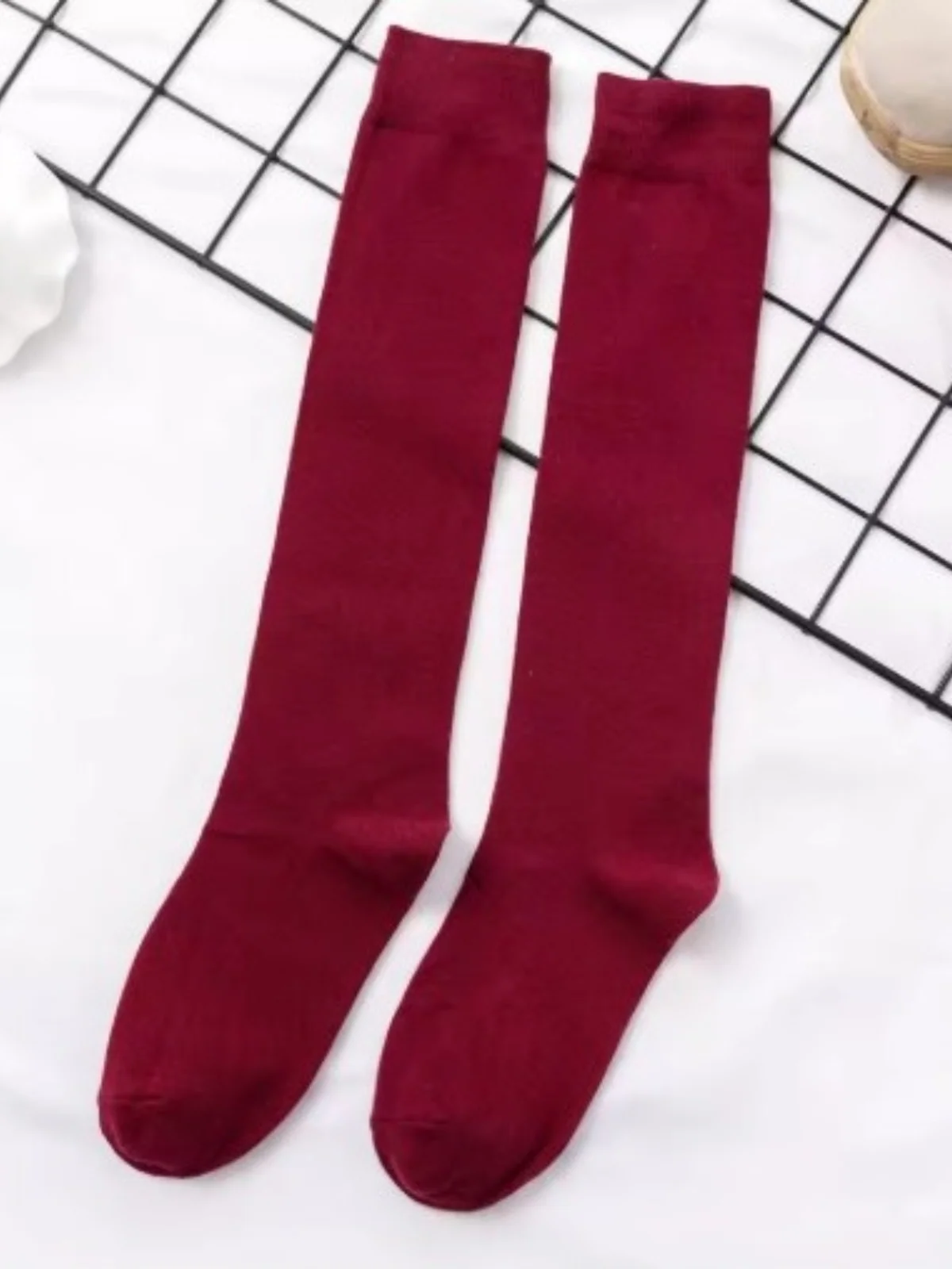 Girls Cotton Knit Knee-High Socks - Image 3