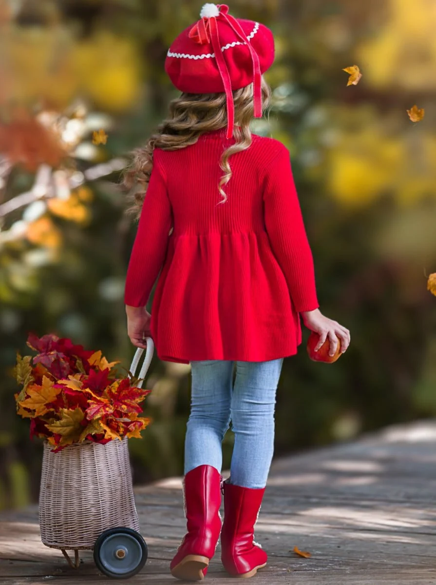 Cozy Weather Cherry Knit Tunic Sweater - Image 4