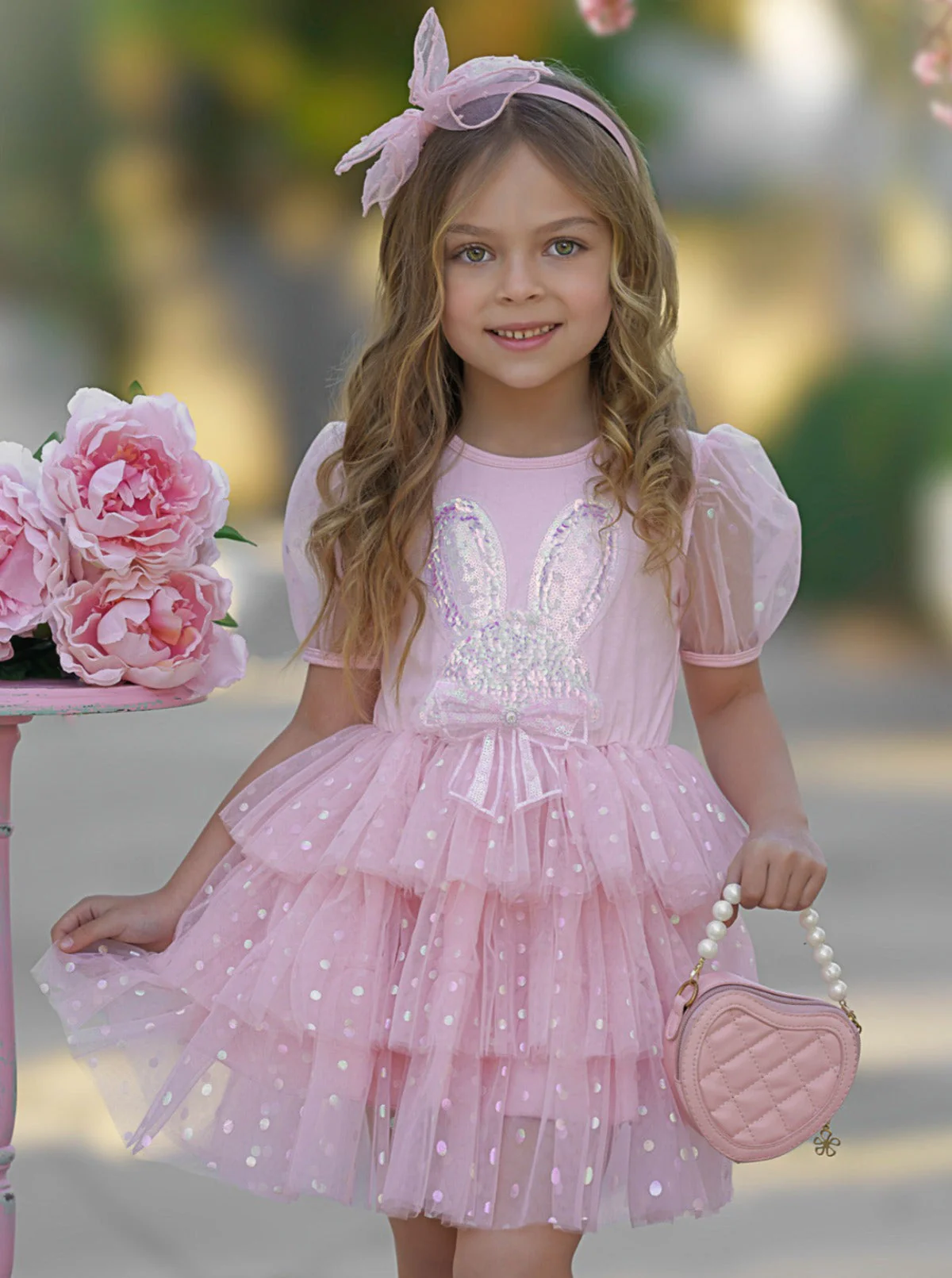 Pink Bunny Magic Easter Tutu Dress