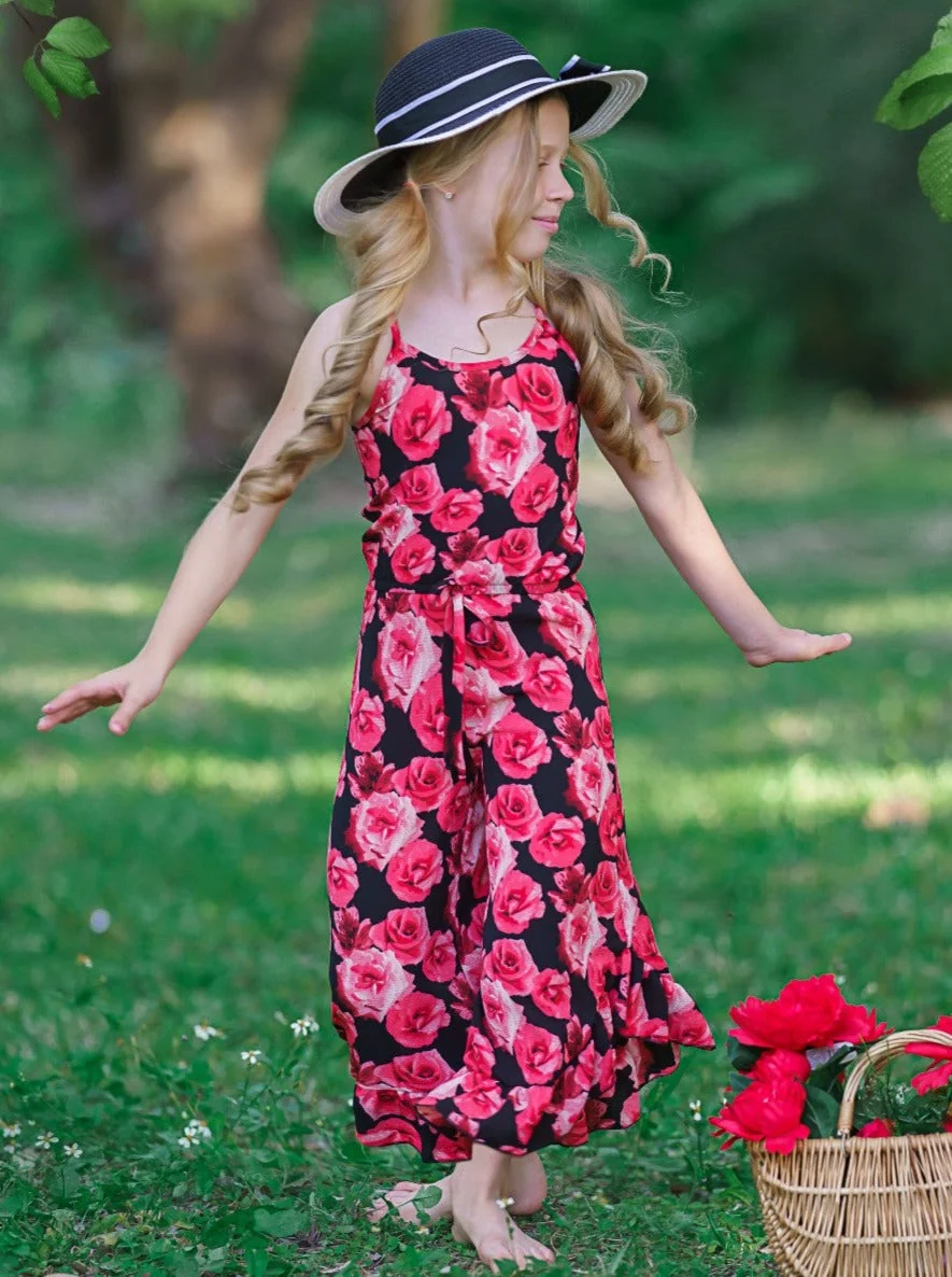 Flowers Are Forever Ruffle Hem Jumpsuit - Image 4