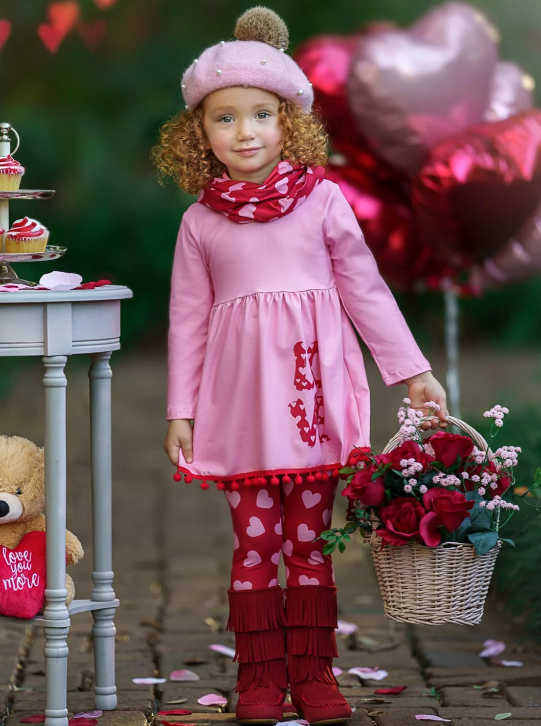Love Obsessed Tunic, Scarf and Legging Set - Image 2