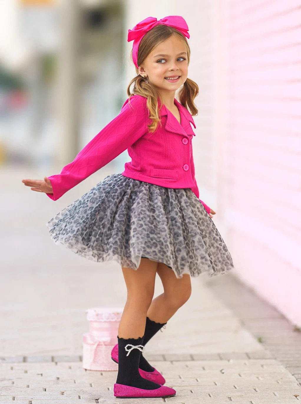 L.O.L. SURPRISE! Diva Tweed Blazer and Leopard Tutu Skirt Set - Image 5
