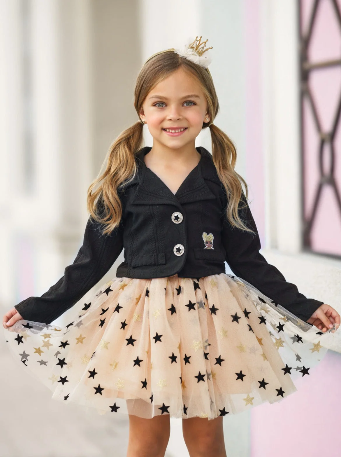 L.O.L. SURPRISE! Queen Bee Blazer and Star Tutu Skirt Set - Image 2