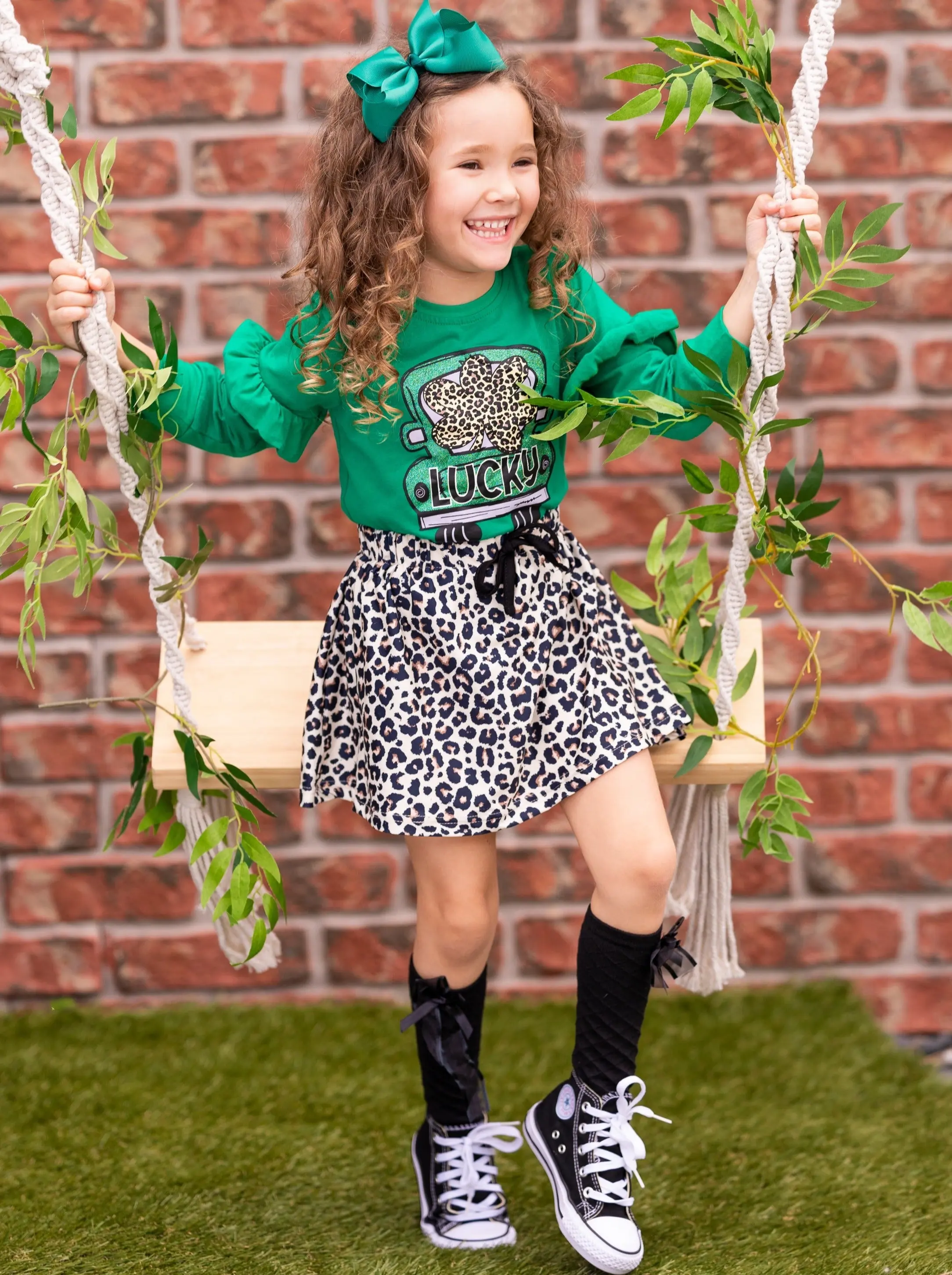 Lucky Leopard Truck Skirt Set