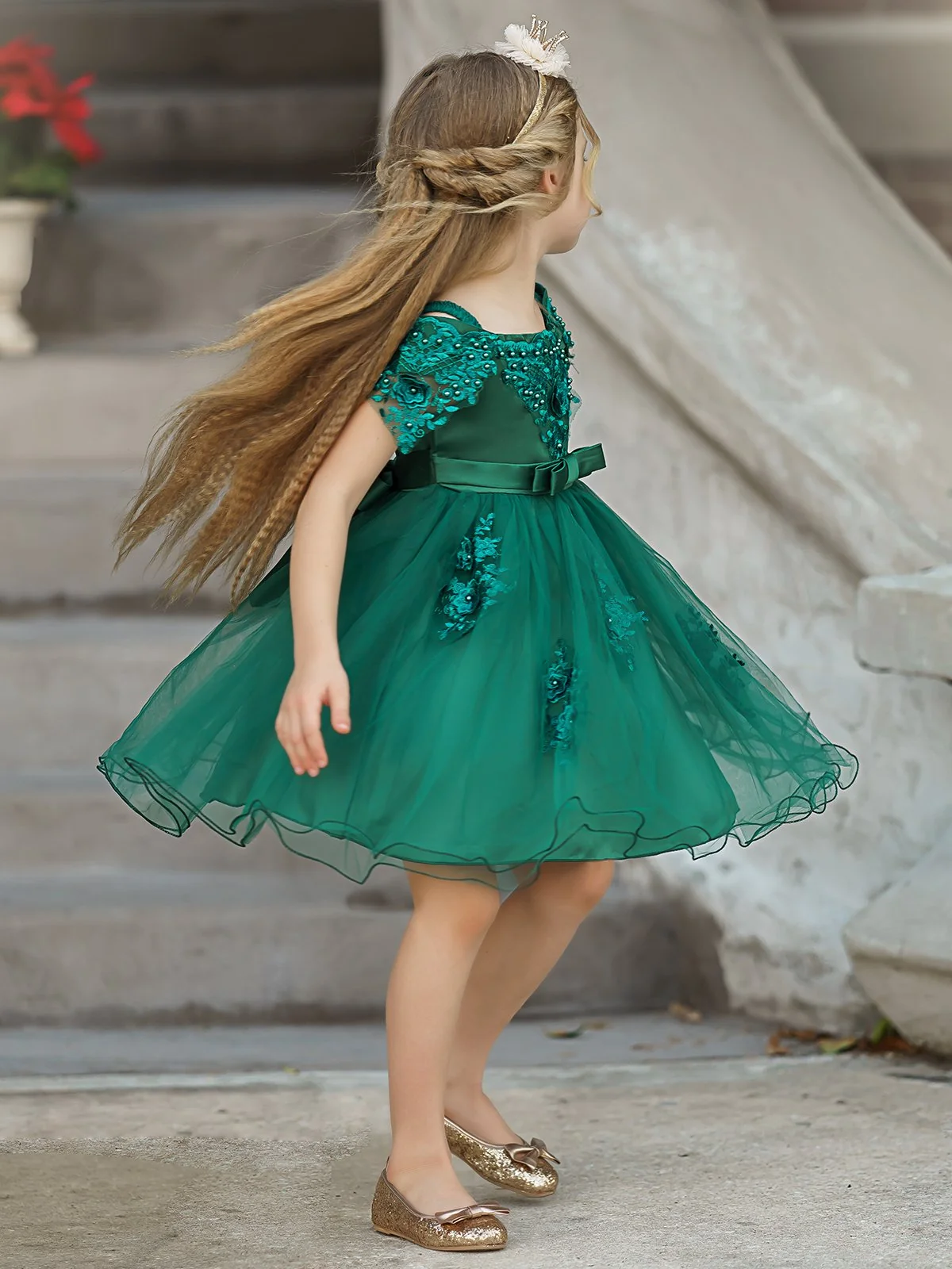 'Tis The Season Lace Applique Holiday Dress - Image 6