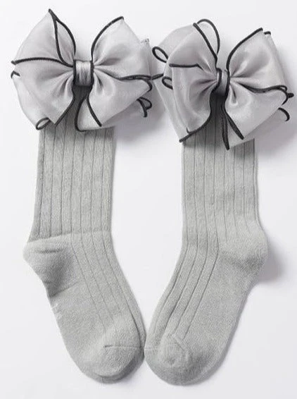 Girls Pitter Patter Bow Socks - Image 2