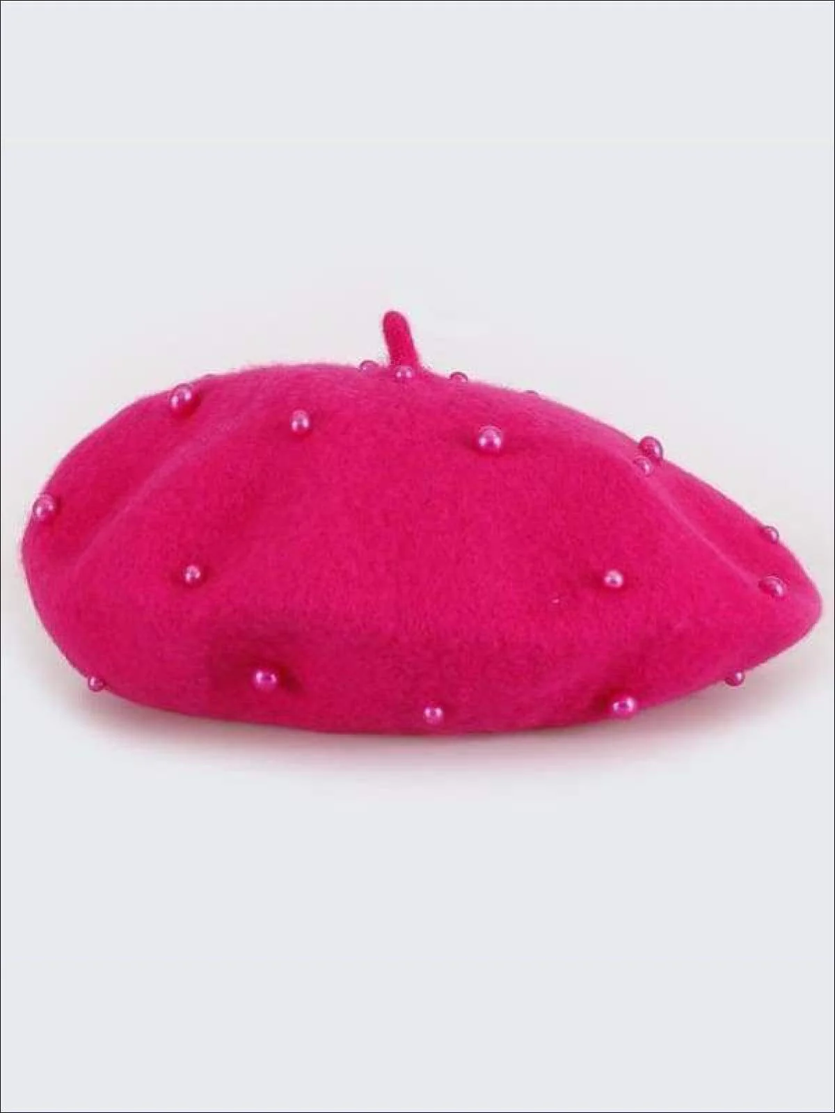 Girls Preppy Pearl Beret - Image 3