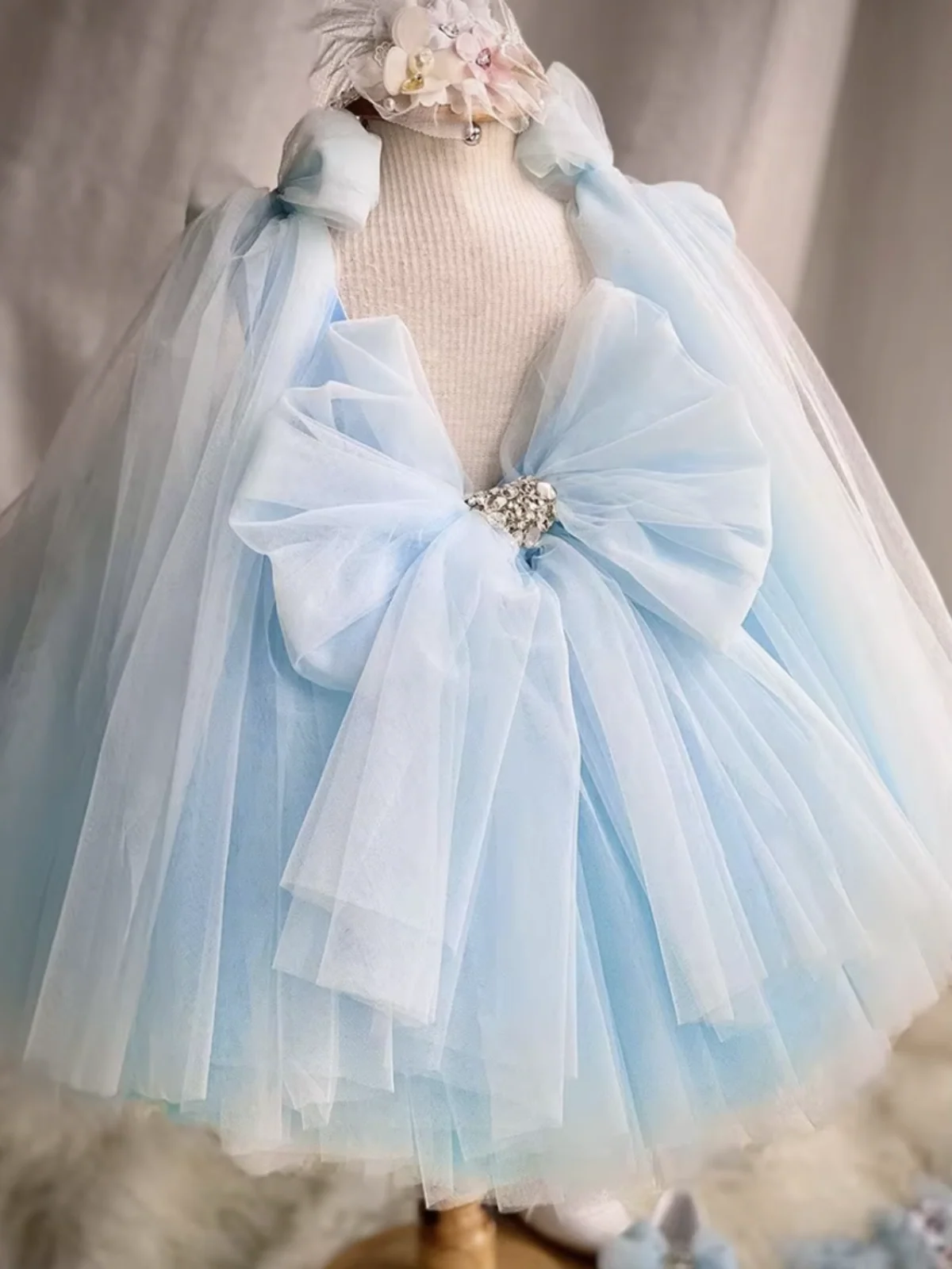 Fairy Inspired Floral Tulle Dress - Image 11