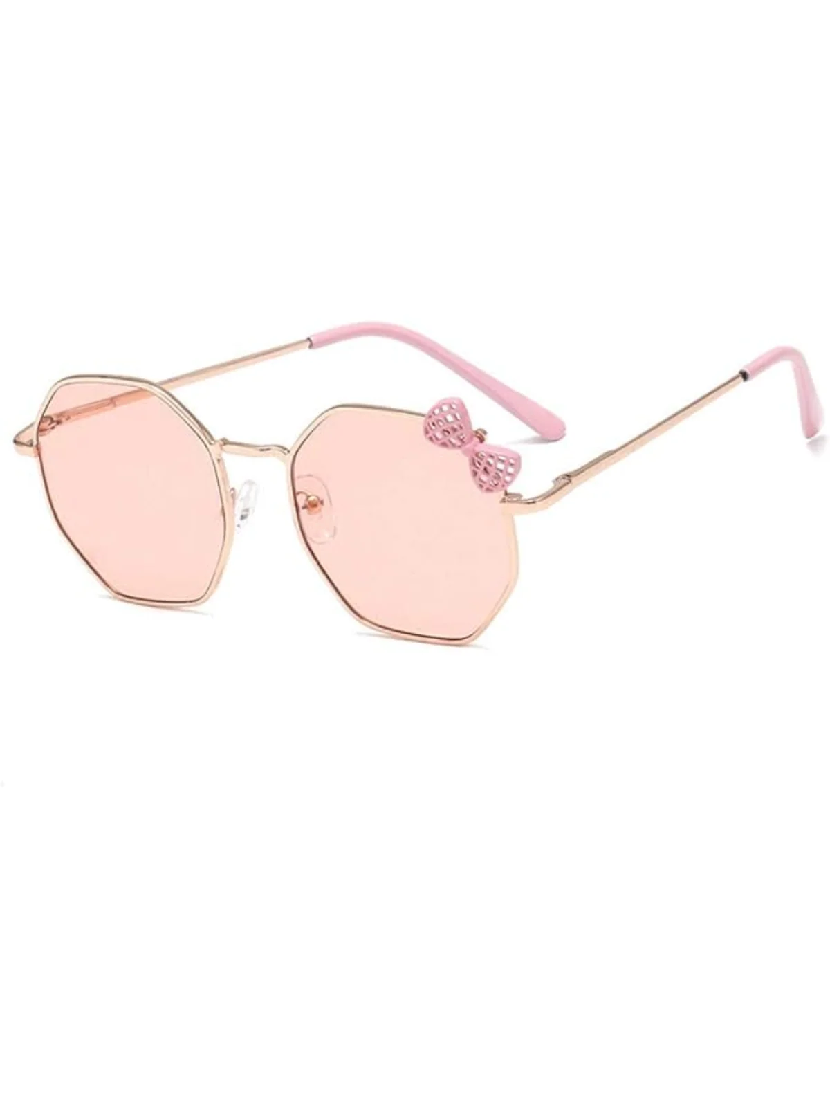 Pink Retro Bow Sunglasses