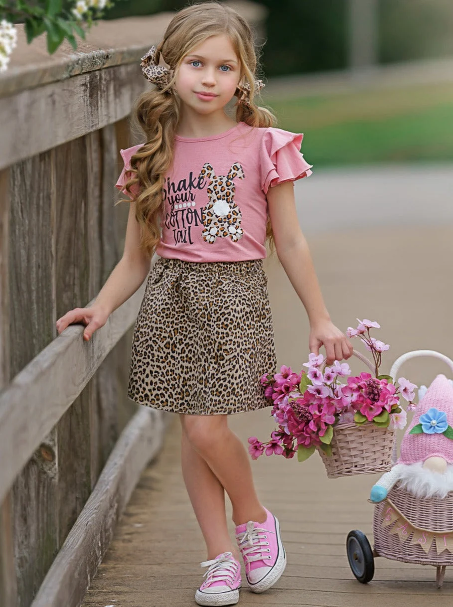 Shake Your Cotton Tail Leopard Skirt Set - Image 6