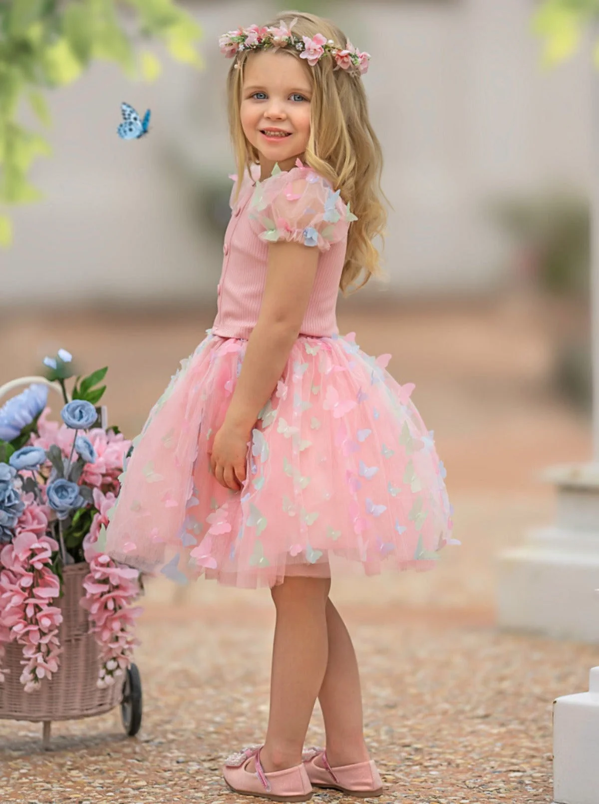 Dream Of Spring Butterfly Tulle Skirt Set - Image 2