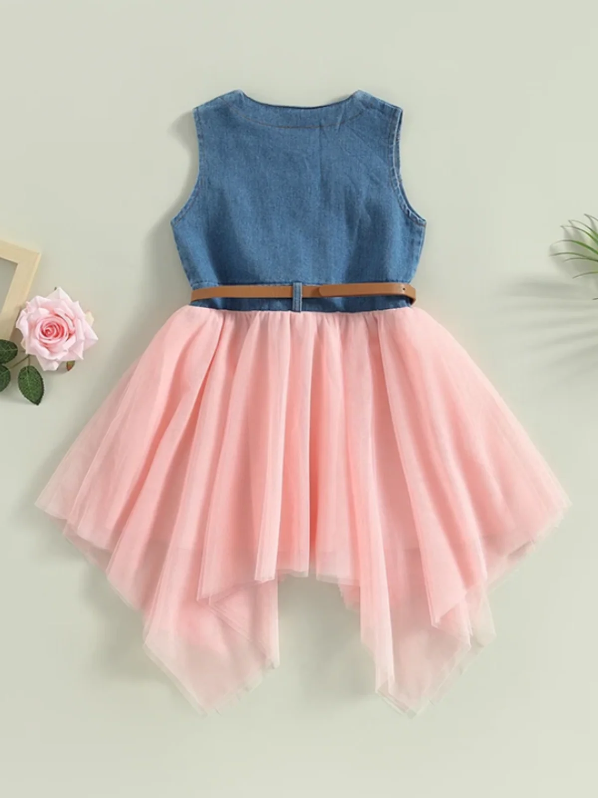 Giddy Up, Western Denim and Pink Dress - Image 7