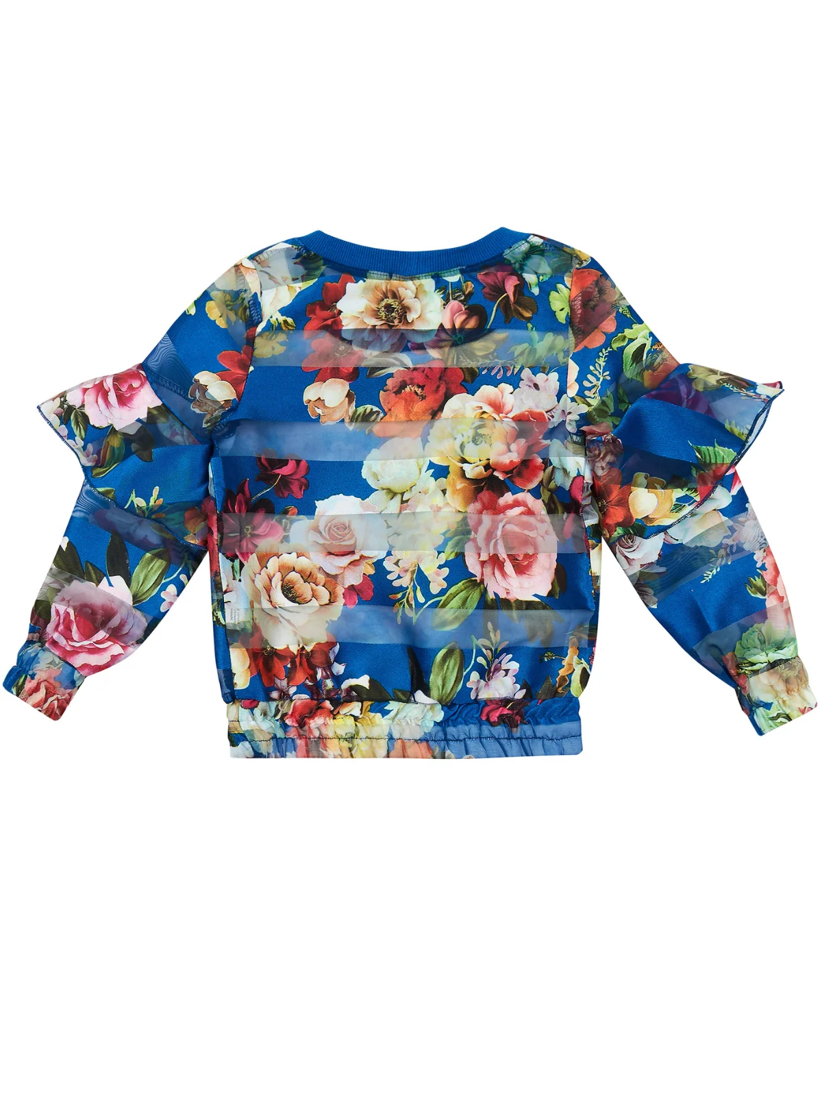 Kids Couture x Mia Belle Fab Airy Floral Ruffled Top by Kids Couture - Image 3