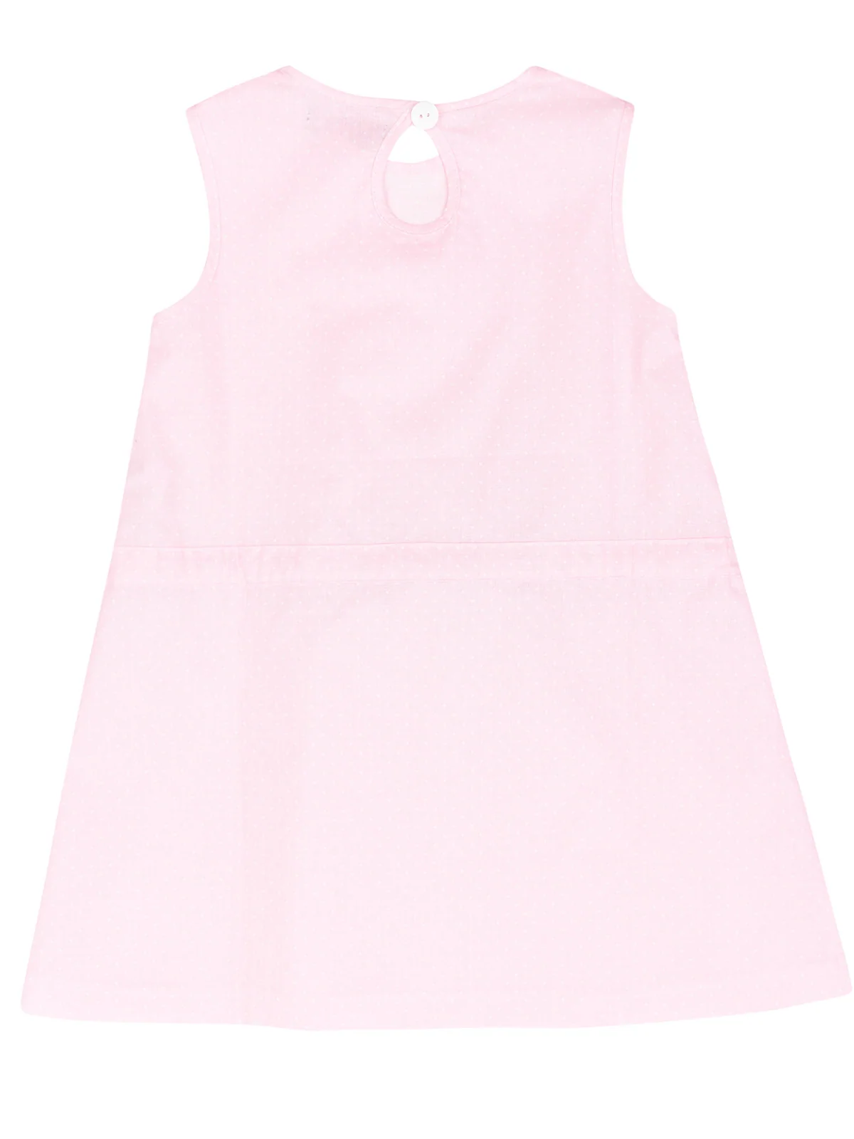 Pink Polka Dot Drawstring Dress by Kids Couture - Image 2