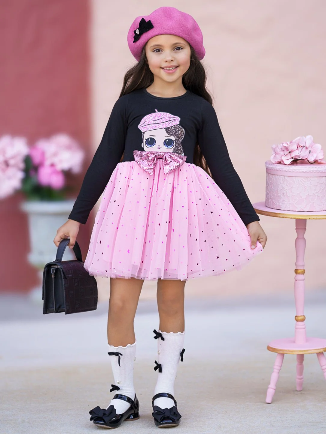 L.O.L. SURPRISE! Posh Long Sleeved Glitter Tutu Dress - Image 4