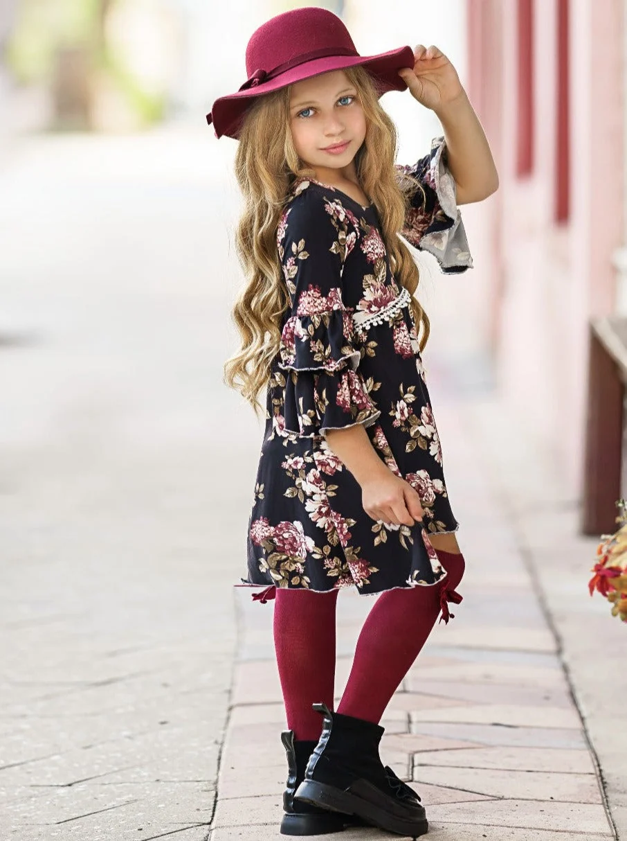 Better In Black Floral Hi-Lo Dress - Image 4