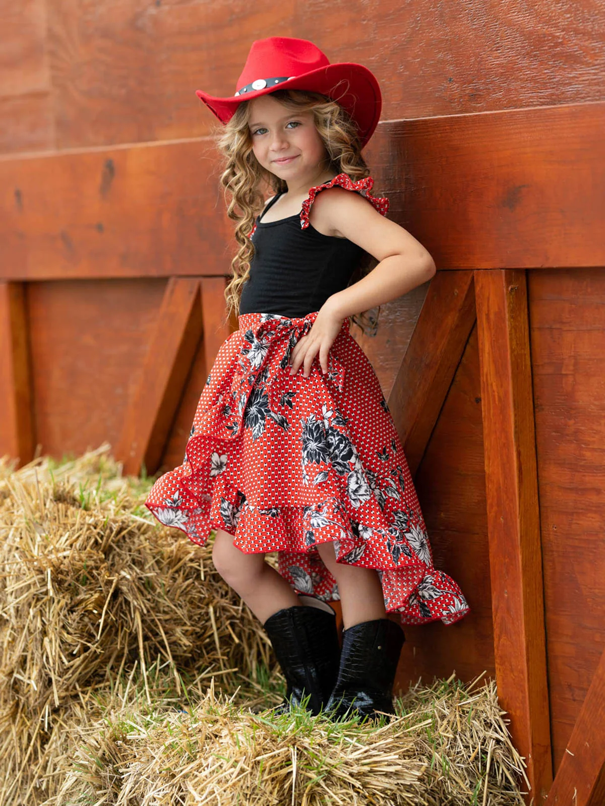Little Lady Smocked Wrap Dress - Image 3