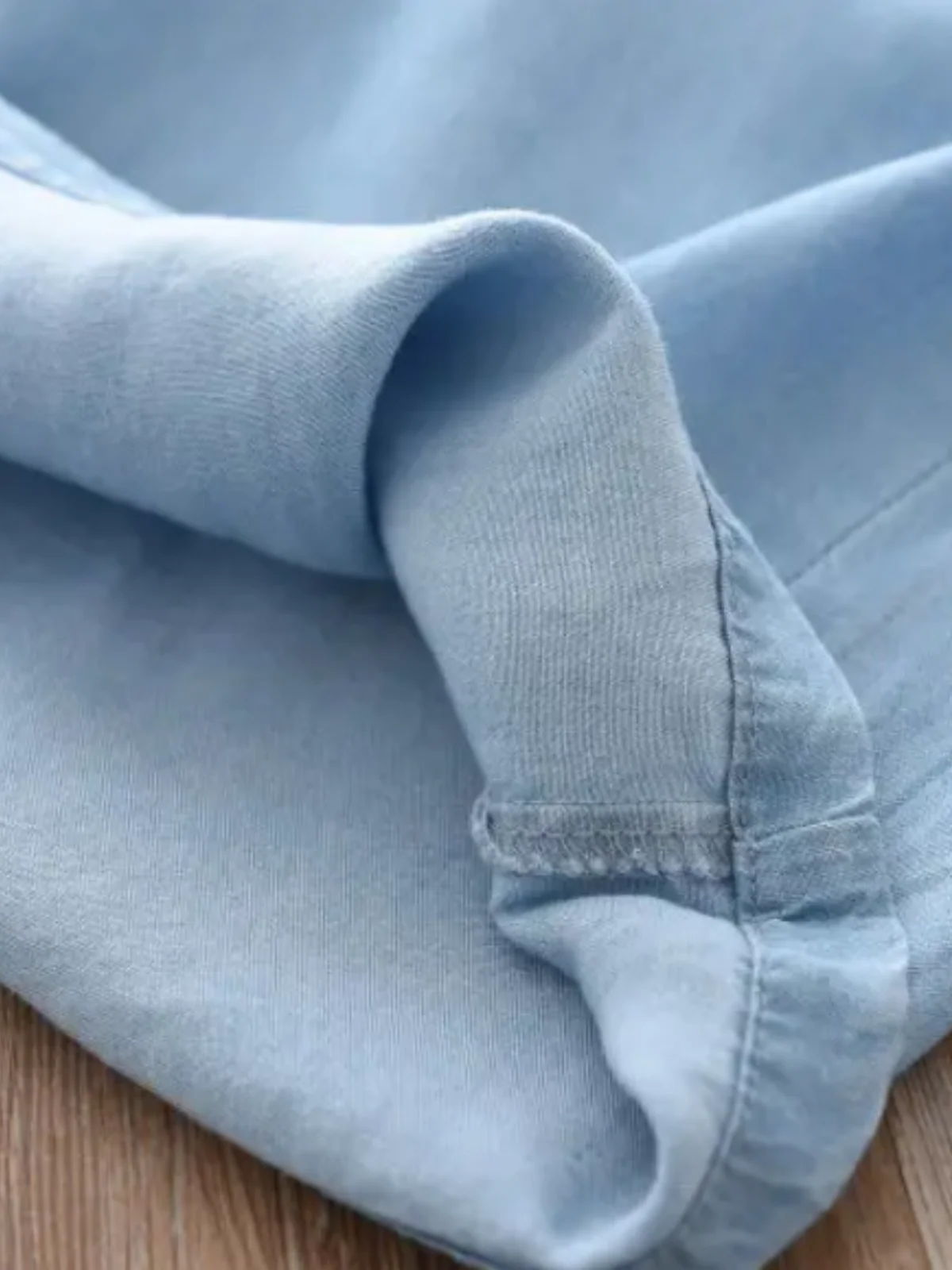 Making Trends Wide Leg Chambray Pants - Image 8