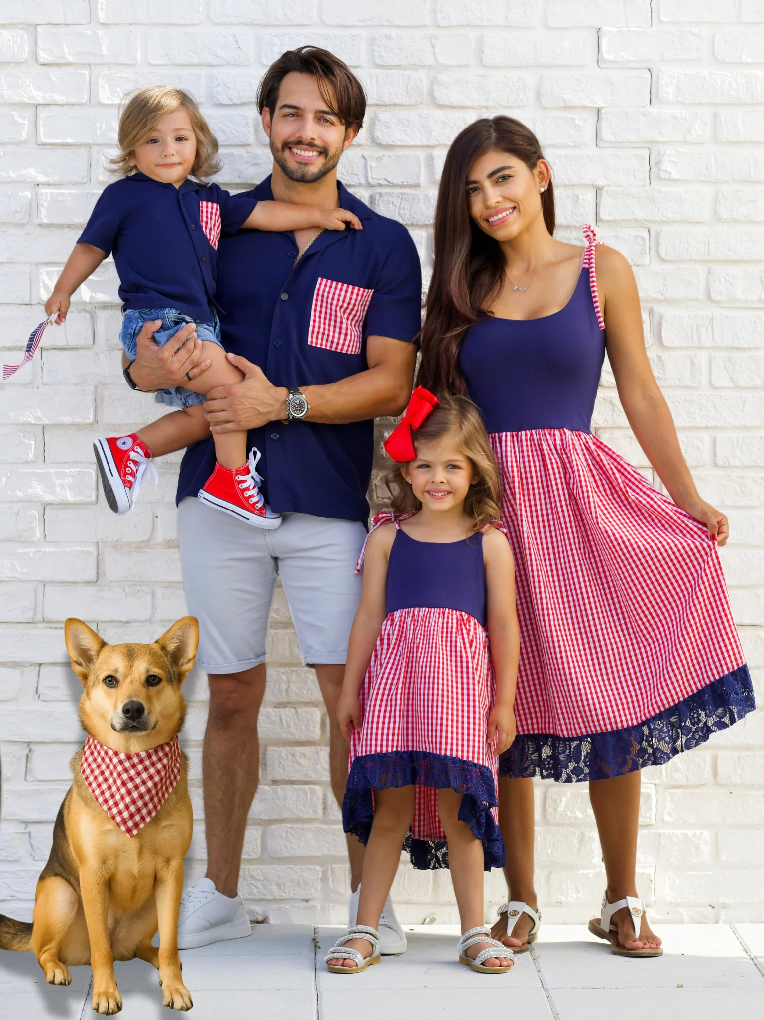 Father & Son Summer Plaid Matching Button-Up Shirt - Image 3