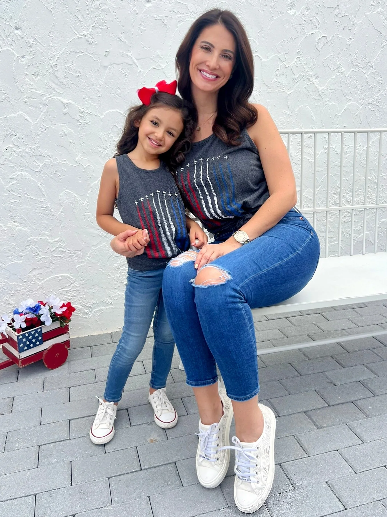 Mommy and Me Cool Air Show Tank Top - Image 4