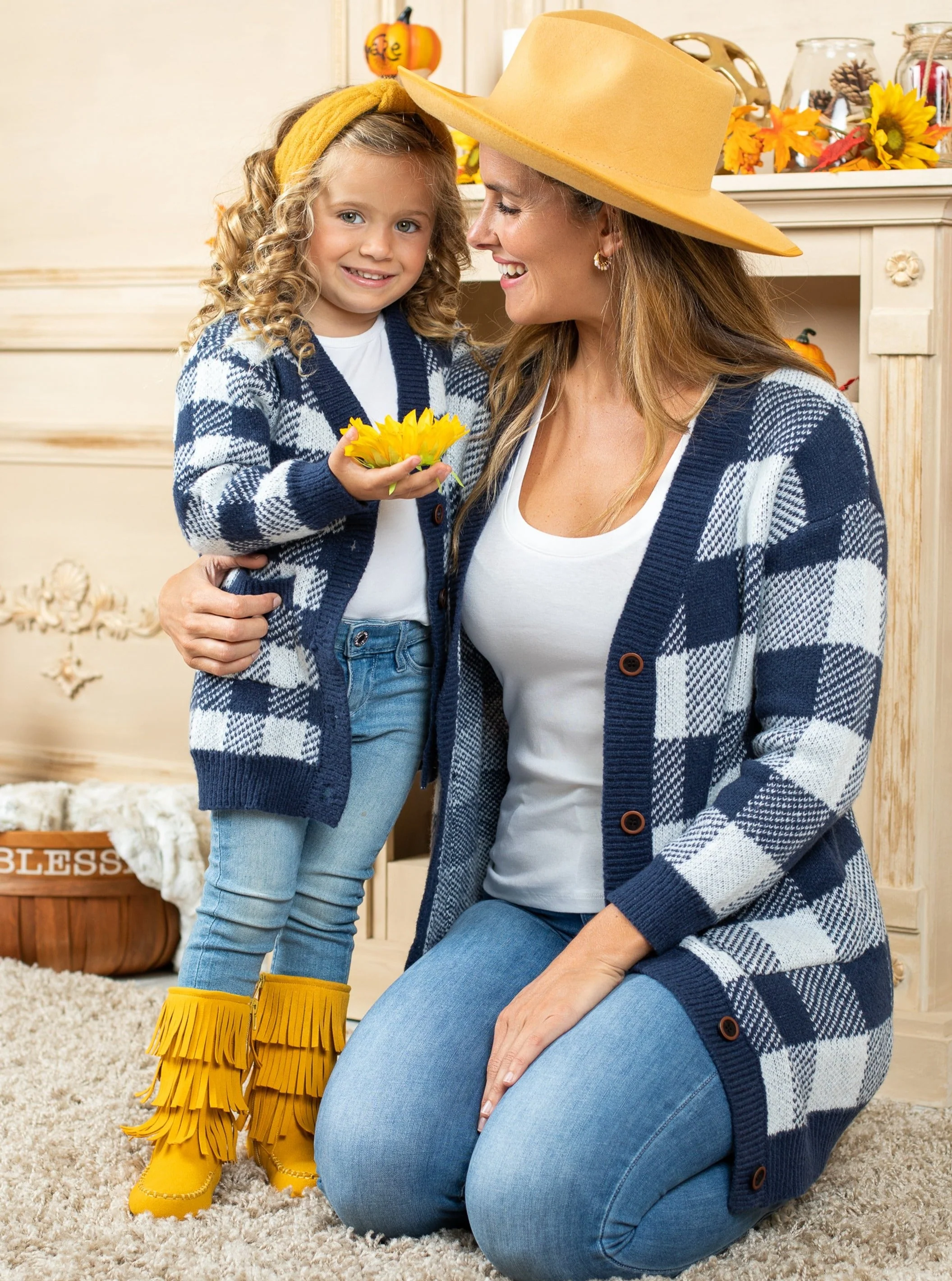 Women's Falling Leaves Oversized Cardigans