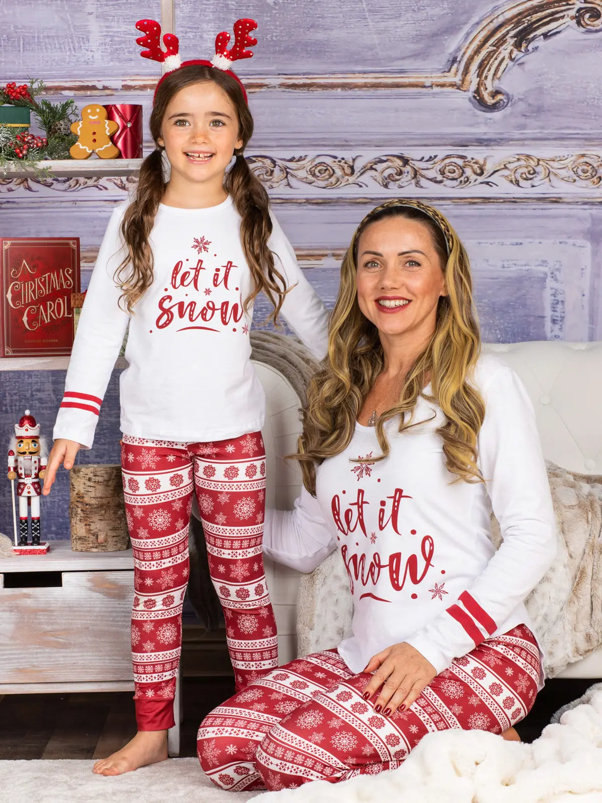 Mommy and Me Let It Snow Pajama Set - Image 2