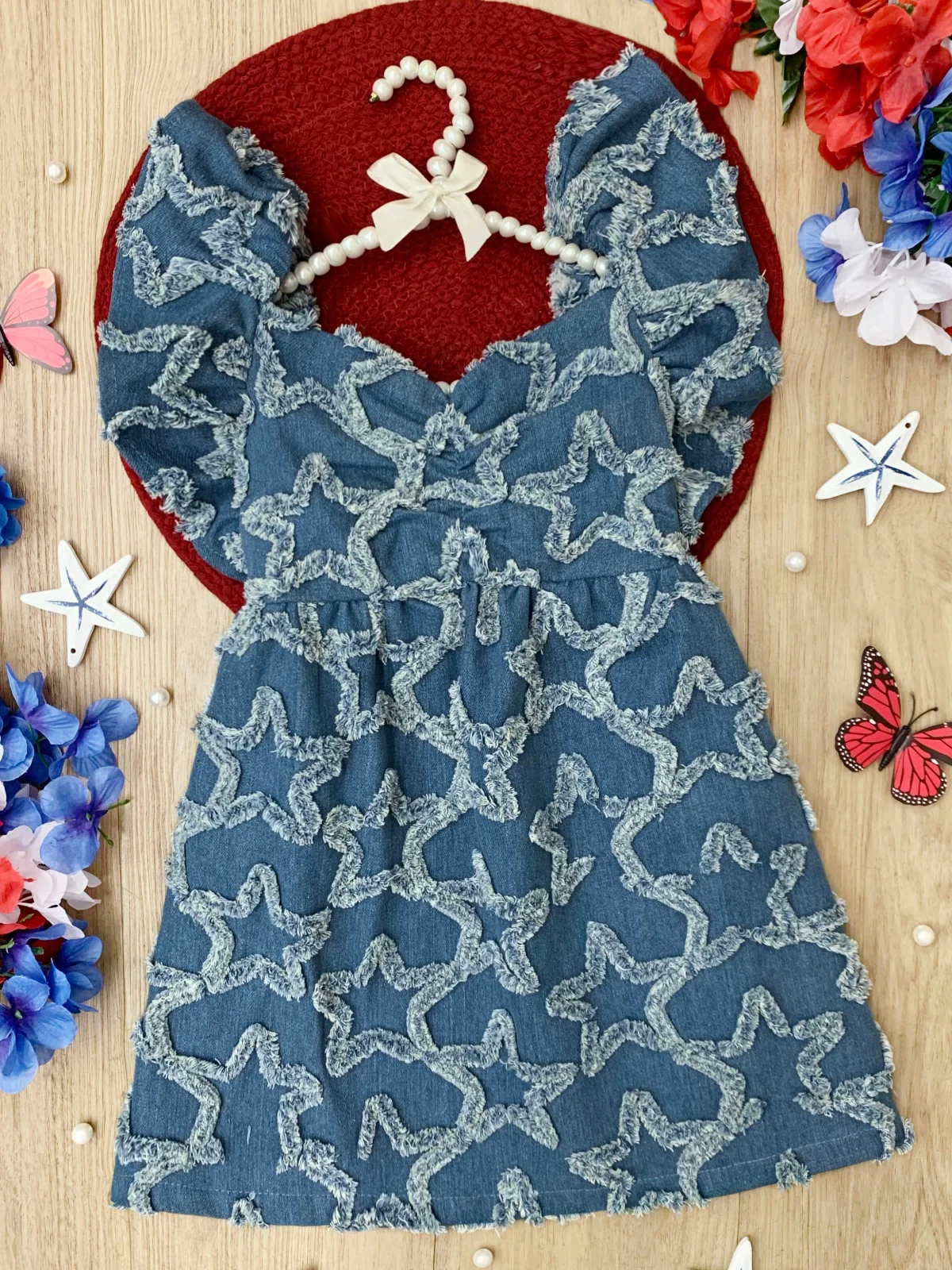 Mommy and Me Star Spangled Denim Dress - Image 3