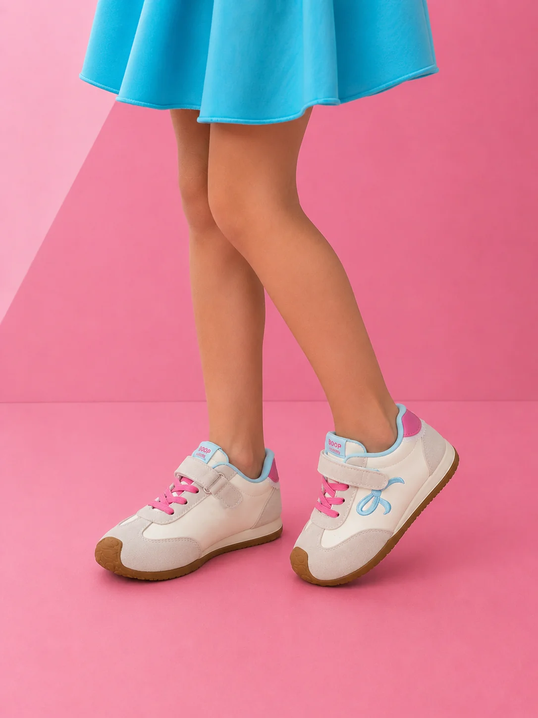 Pastel Pop Sporty Bow Sneakers - Image 2