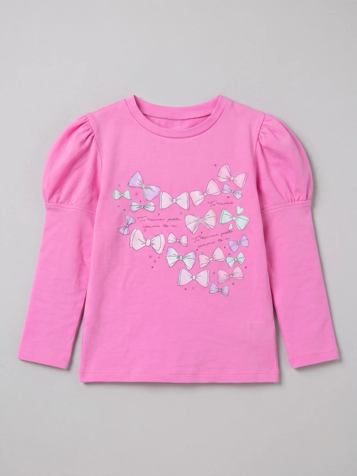 Charmed Bows Premium Cotton Puff Shoulder Top - Image 2