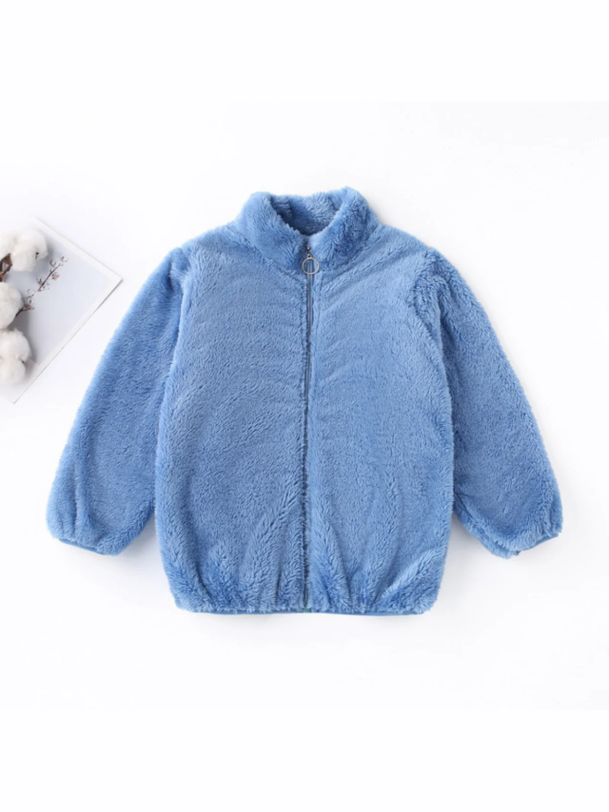 Plush Teddy Zip Up Jacket - Image 4